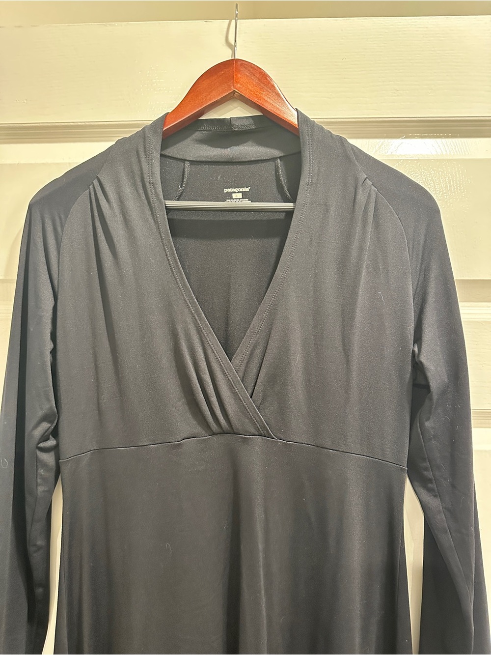Patagonia Black Long Sleeve Women's Dress Size Large